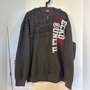 Ecko Unlimited Men’s Gray Graphic Hoodie size XXL